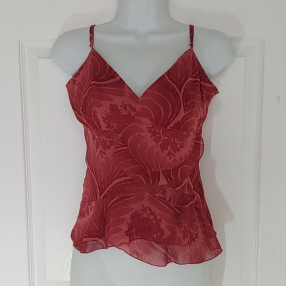 ESPRIT Collection Pleated Flower Cami Top Blouse XS - Picture 2 of 13